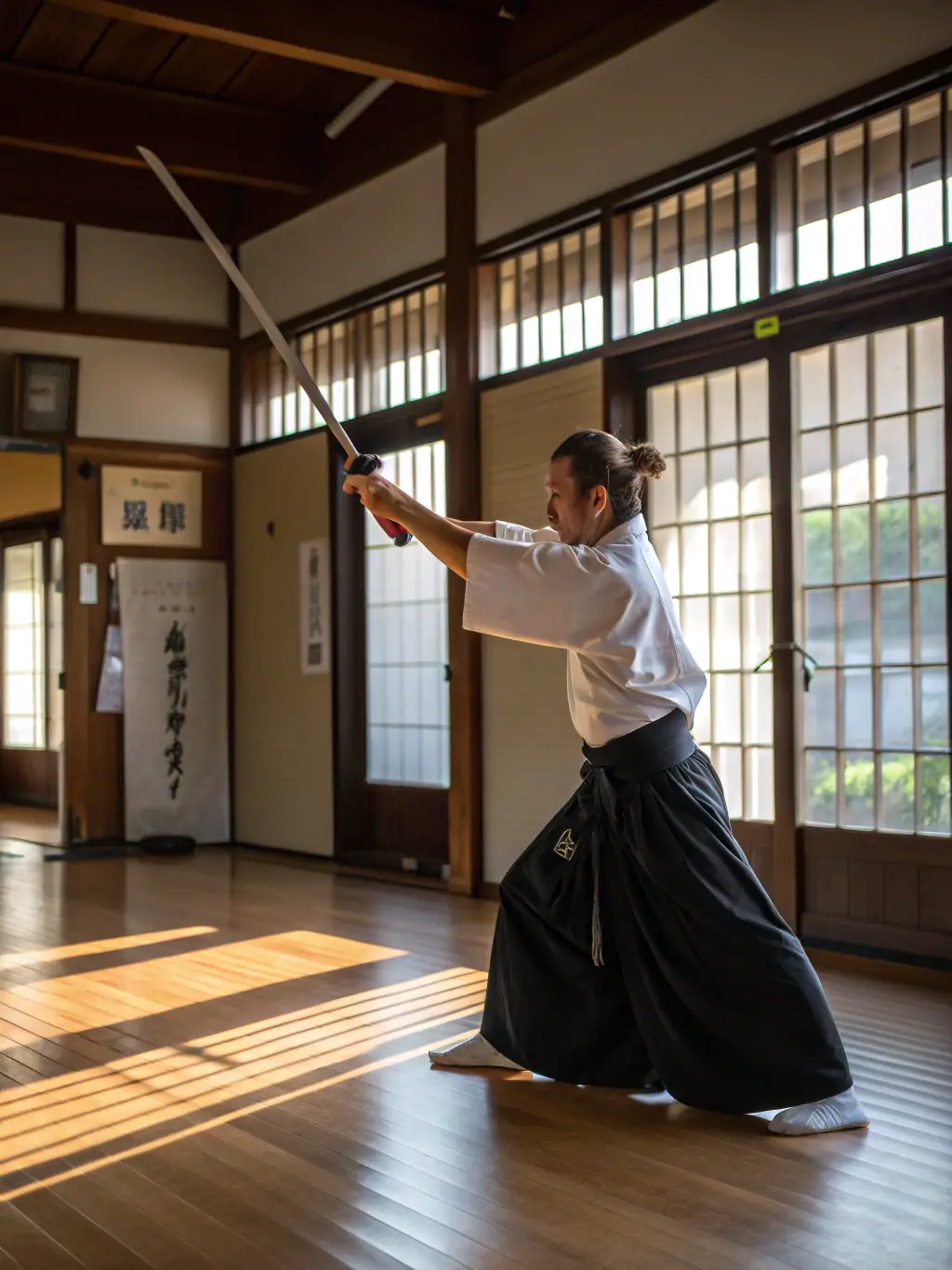 A striking image of kendo practitioners in full gear engaged in a sparring match at Judo Club Ruffecois, highlighting the discipline and precision of the sport.